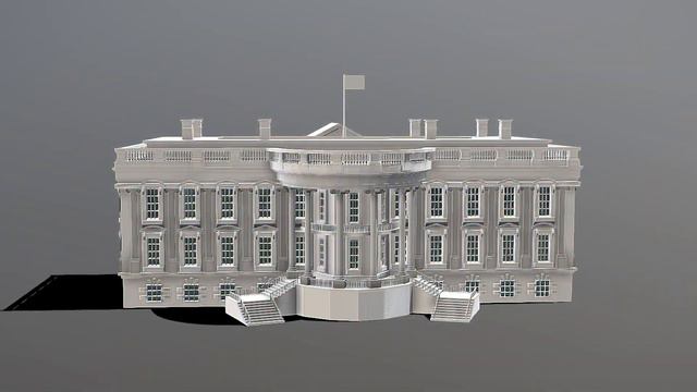 3D Model - White House - Downloadable смотреть онлайн