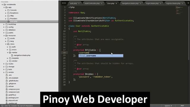 Laravel Social Media Tutorial part 1 Taglish смотреть онлайн