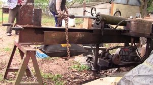 Ремонт дровокола. Согнул шток гидроцилиндра.