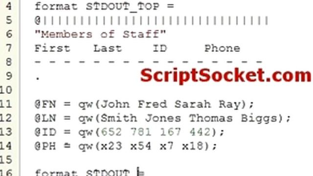 Perl Tutorial 74 - Formats: Create a Document Header смотреть онлайн