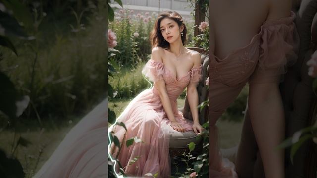 From Sketch to Reality: AI Brings to Life the Girl in Pink amidst a Rose Garden #ai #youtube #short смотреть онлайн