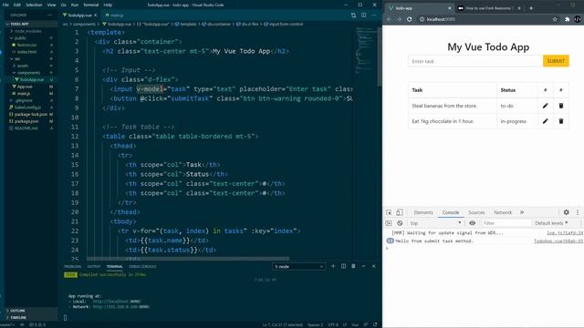 Build a todo list app with Vue JS смотреть онлайн