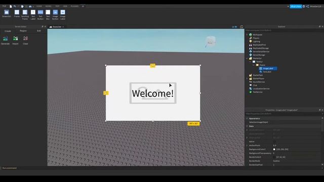 Text With Image Background In Roblox Studio! Roblox Basic GUI Tutorial смотреть онлайн