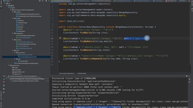 Spring Boot MongoDB Query A Sub Document and Sort the result смотреть онлайн