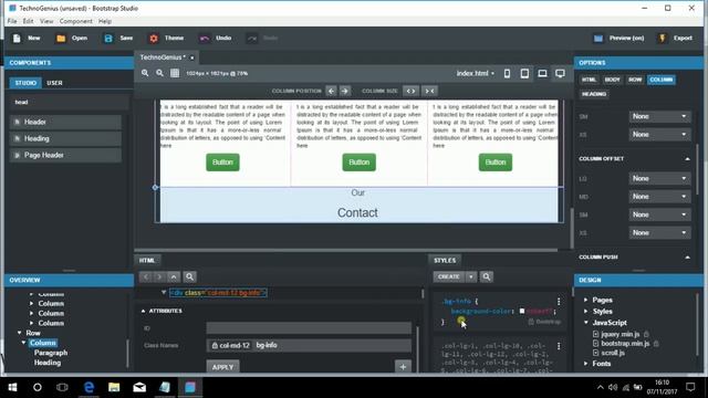 [Hindi - Urdu ] Create a Fully responsive Website using bootstrap Studio Free || Part 3 смотреть онлайн