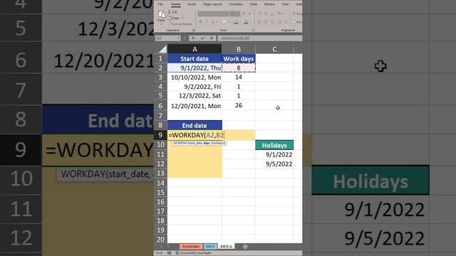 Date after X work days | Excel insta styl 15 смотреть онлайн