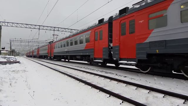 Обкатка электропоезда ЭД4М-0291 после ремонта смотреть онлайн