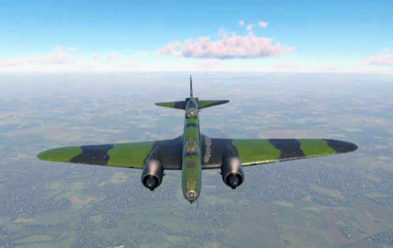 Бой на советском бомбардировщике Ил-4 в симуляторном режиме, War Thunder. смотреть онлайн