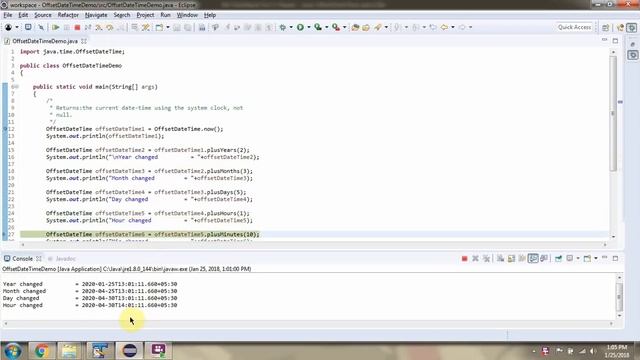 How to add year, month, day, hours, etc using plus methods of OffsetDateTime Class? смотреть онлайн