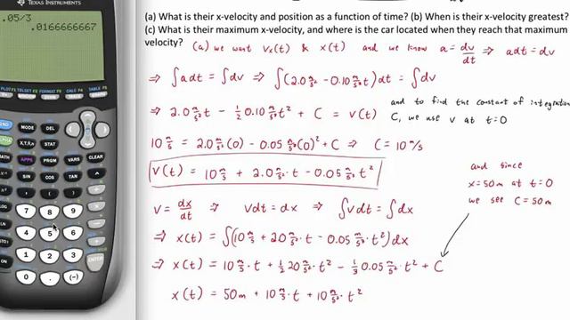 Car Moving with Non-Constant Acceleration in 1D смотреть онлайн