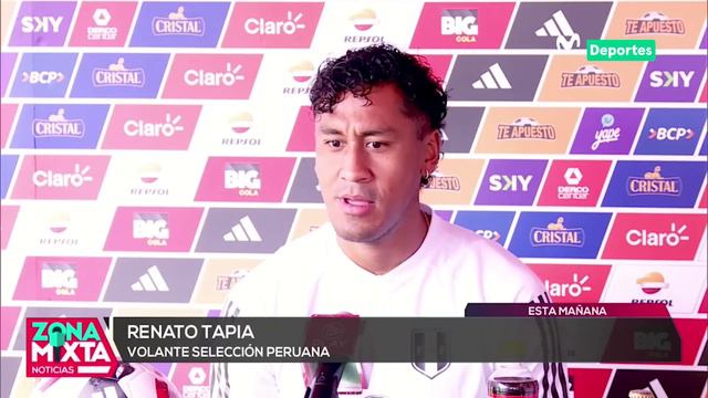 Conferencia de prensa de RENATO TAPIA, volante de la SELECCIÓN PERUANA | ZONA MIXTA 📰🌎 смотреть онлайн