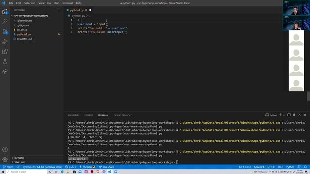 [9/24/2021] Python I Workshop смотреть онлайн