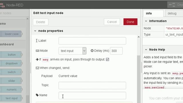 Node Red Dashboard Basics смотреть онлайн