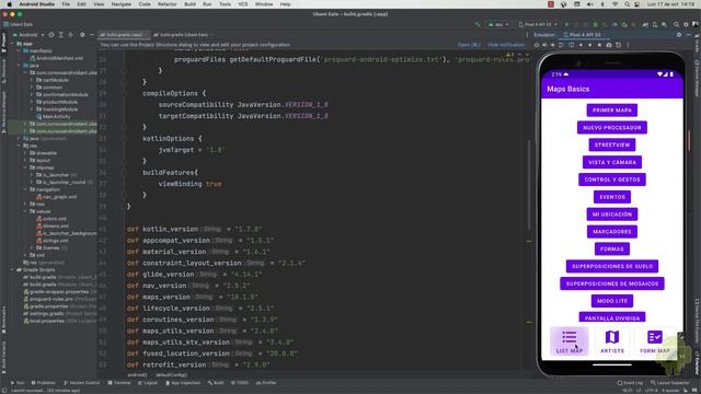 ¿Qué apps crearemos? Google Maps SDK para Android de la A a la Z. Curso en Android Studio, y Kotlin смотреть онлайн