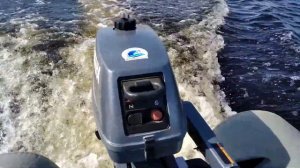 Лодочный мотор Yamaha 3. Лучший из мелкомоторов. Yamaha 3 и Фрегат 270е плоскодонка. Замер скорости