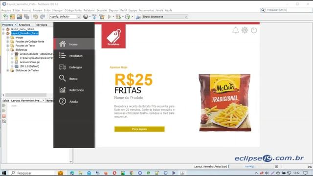 Layout Java Animation com Menu смотреть онлайн