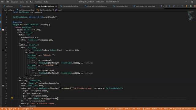 Flutter ile Son Depremler Uygulaması | 3 | Markers смотреть онлайн