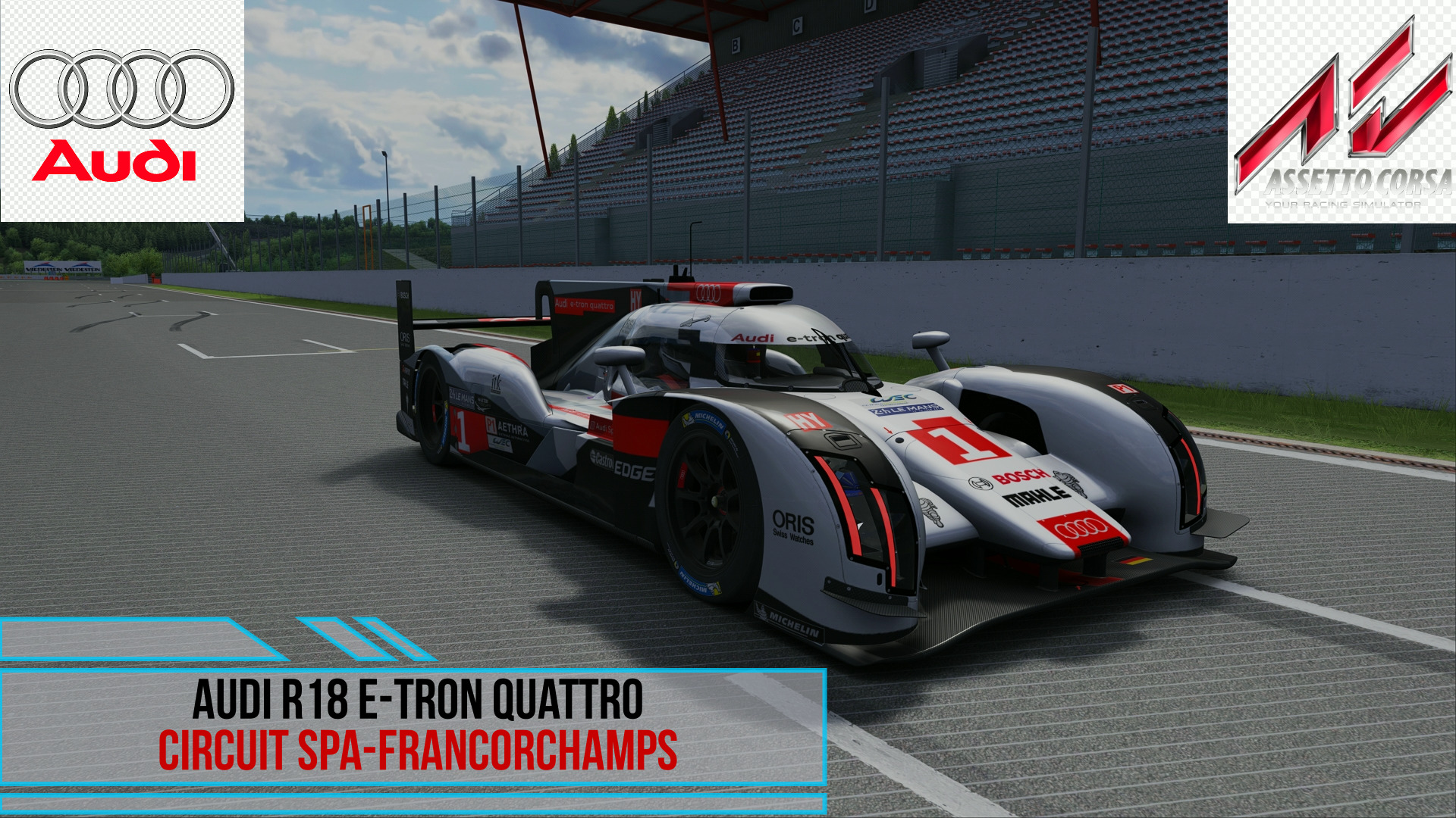 Audi R18 E-tron Quattro - Spa Francorchamps | Assetto Corsa.mp4 смотреть онлайн