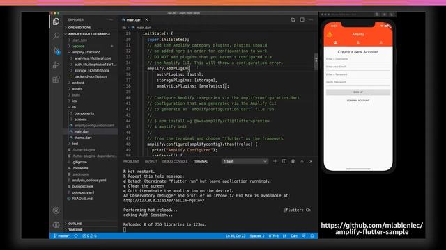 AWS re:Invent 2020: Build iOS & Android mobile apps in record time with Flutter and AWS Amplify смотреть онлайн