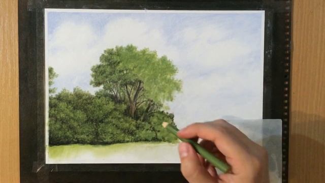 Green Landscape in Pastel смотреть онлайн