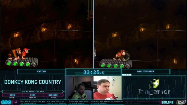 Donkey Kong Country by Eazinn and DadLovesBeer in 42:21 - Awesome Games Done Quick 2021 Online смотреть онлайн