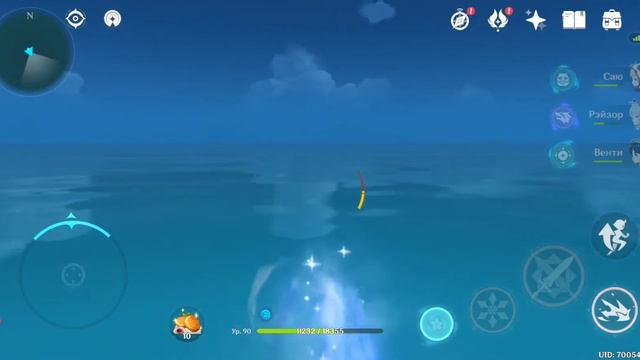 Аяка плывёт в Инадзуму из Ли Юэ / Ayaka Floats To Inazuma From Liyue