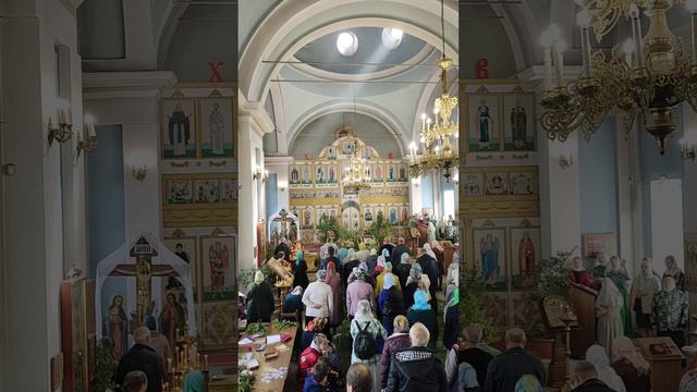 Литургия в День Свяой Троицы смотреть онлайн