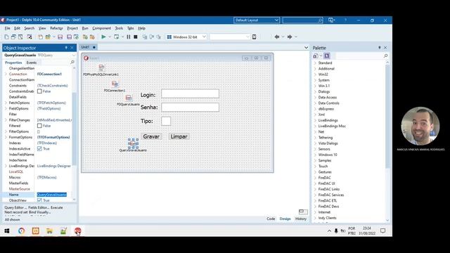 treino15 CONEXÃO DELPHI MYSQL GRAVAR USUARIO смотреть онлайн