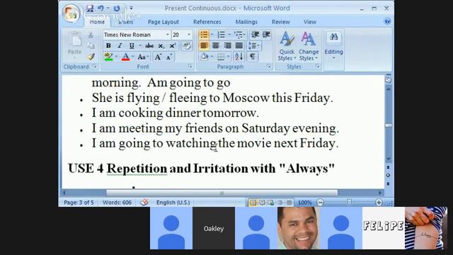 Present Continuous Verb Tense смотреть онлайн