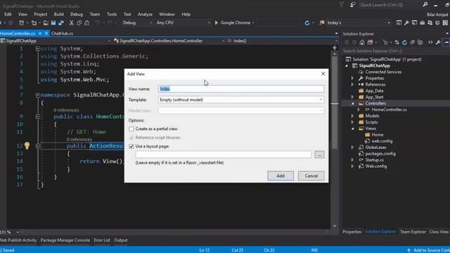 Lesson 2: Configuration and Basic Chat App with SignalR - Real-Time Web Series Urdu/Hindi смотреть онлайн