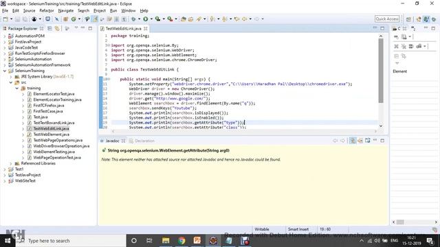 Selenium WebDriver Session 5 - Web Edit Box and Web Link Operations смотреть онлайн