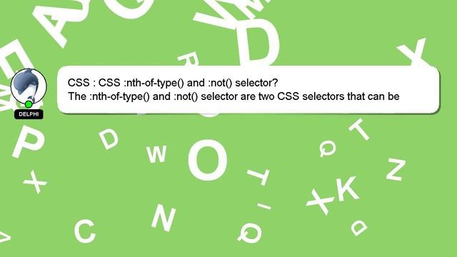 CSS : CSS :nth-of-type() and :not() selector? смотреть онлайн