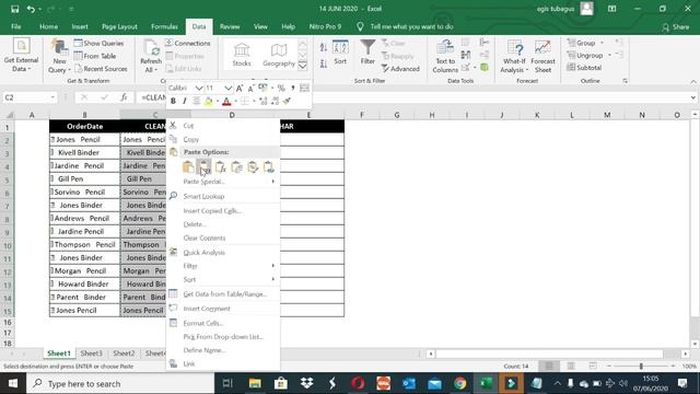 BELAJAR FORMULA CHAR, CLEAN & TRIM | BELAJAR EXCEL PEMULA | TUTORIAL MS EXCEL | BELAJAR EXCEL MUDA смотреть онлайн