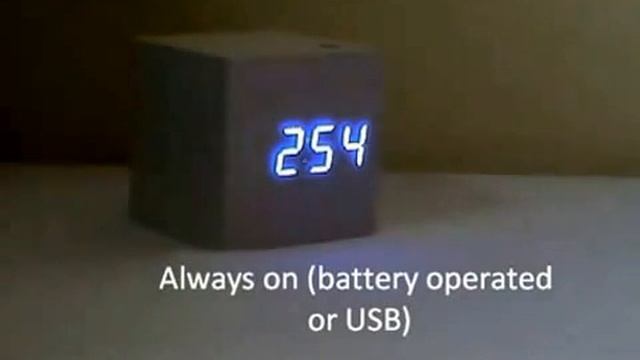 Часы-куб под дерево from Everbuying смотреть онлайн