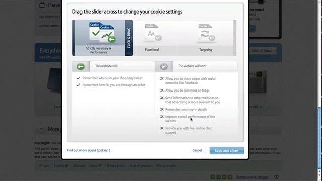 Good example of EU Cookie Law opt-in interface смотреть онлайн