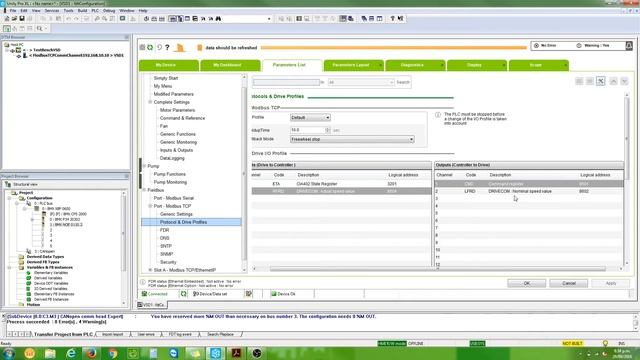ETSNZ: M340 Altivar Process Modbus TCP смотреть онлайн