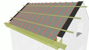 Мансардная крыша с мягкой кровлей для 1,5 этажного дома Ч.3. // attic with soft roof (subs)