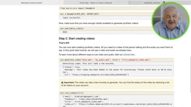 Deep Word API Tutorial смотреть онлайн
