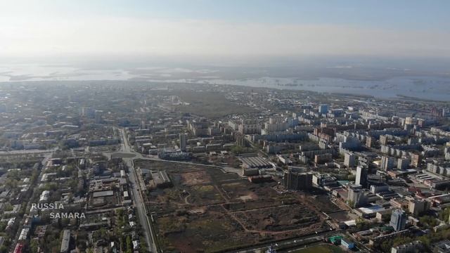 Город Самара с высоты птичьего полёта / Russia смотреть онлайн