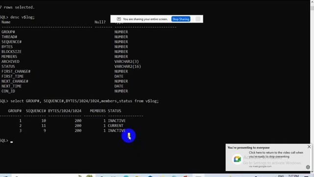 Log File In ORCL Switch Log File in Oracle DBMS смотреть онлайн
