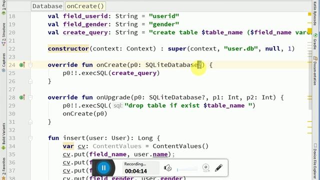 Kotlin with Sqlitedatabase Demo смотреть онлайн