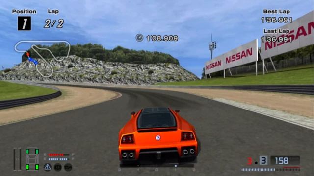 Gran Turismo 4 - Volkswagen W12 Nardo Concept '01 (Gameplay) смотреть онлайн