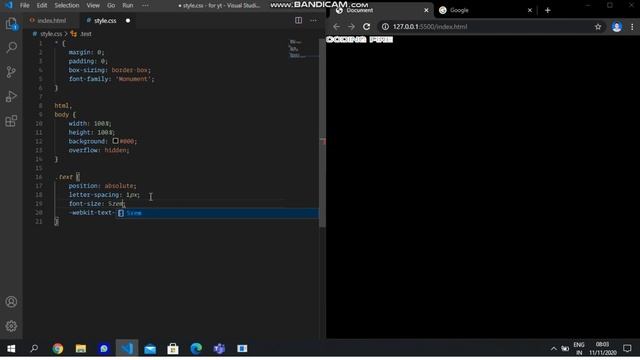 Text trail using html ,css and GSAP смотреть онлайн