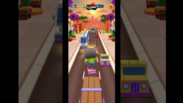 Talking Tom Gold Run Santa Village Vs Skateboard Vs Lost City Vs Ginger Farm Vs Mining Cart Gamepla смотреть онлайн