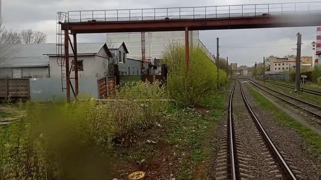 небольшая поездка на тепловозе 2М62У-0123 от ст. Мытищи до ст. Мытищи-северные смотреть онлайн