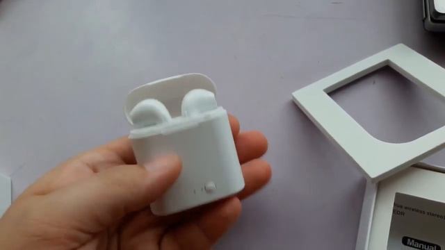 Обзор Беспроводных блютус наушников Bluetooth headset с Алиэкспресс аналогов AirPod смотреть онлайн