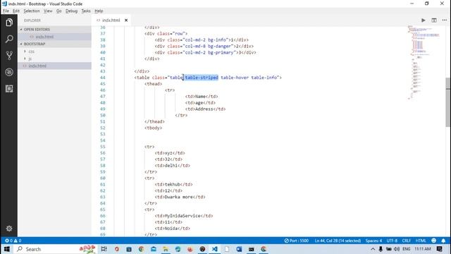 7- Table hover text color смотреть онлайн