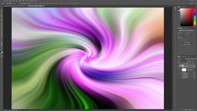 How to create abstract Twirl Art Effects in Photoshop смотреть онлайн
