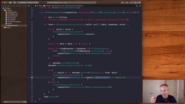 Starbucks in Swift: History View: HTTP Request with JSON (Ep.9) смотреть онлайн