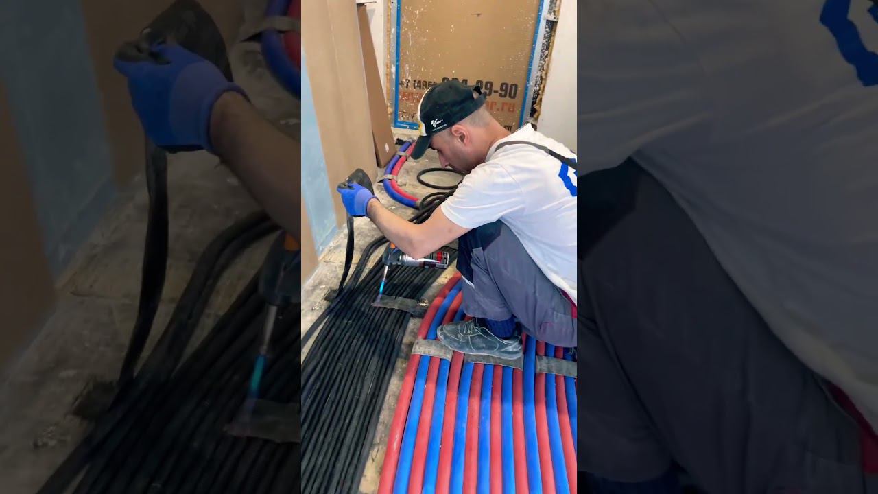 Фиксация коммуникаций по полу с учетом гидроизоляционных свойств материала шумоизоляции смотреть онлайн